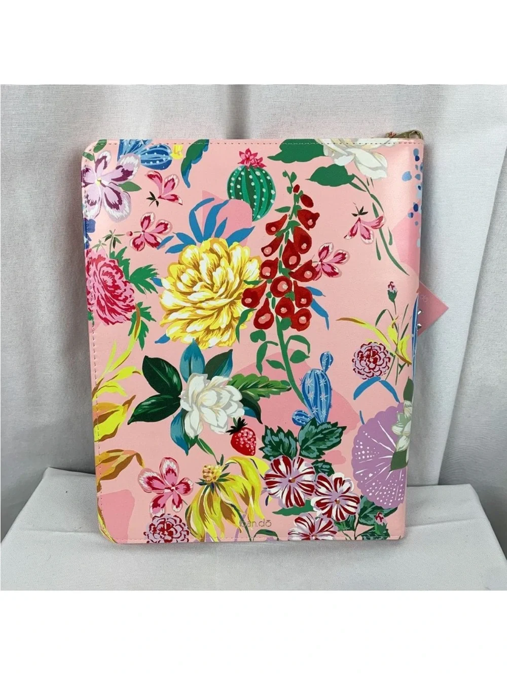 Floral Pink Botanical Notepad Portfolio